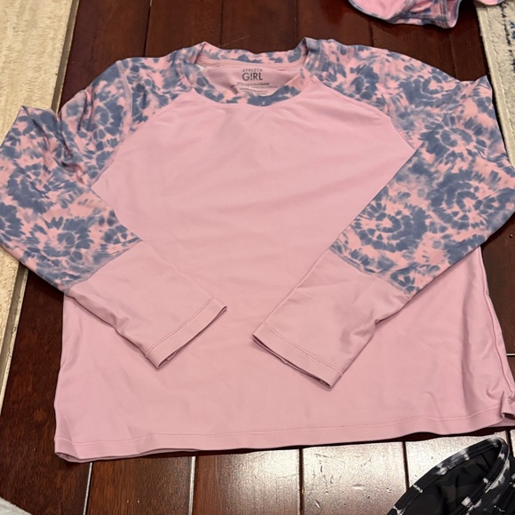 Athleta Girls Pink and Purple Tie-Dye Swim Set - Picture 4 of 8